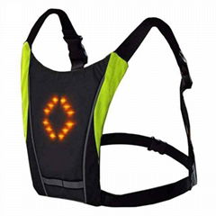Wireless Led Vest for safe for bicycle