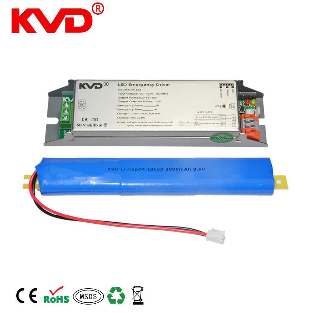 Reduced Power Led Emergency Driver 2600mAh For Led Lights 5