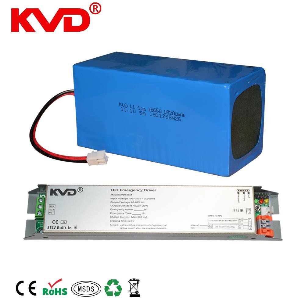 Reduced Power Emergency Driver 4400mAh  Lower DC  3