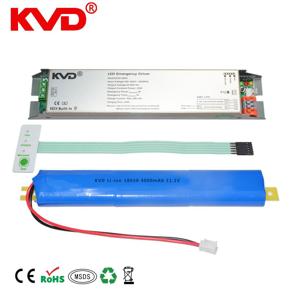 Reduced Power Emergency Driver 4400mAh  Lower DC  5