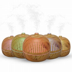 Ultrasonic Air Aromatherapy Aroma Diffuser Wooden Print 5V