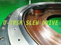 customized internal gear double gear heavy load slewing drive S-III-I-1300-2