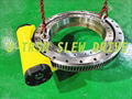 25" customized opened housing single worm shaft heavy load slewing drive W25
