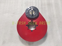 customized precision external gear slewing drive aluminum housing code RU85