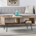 Coffee table with 4 metal legs 4