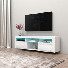 Wall mounted TV stand with LED light