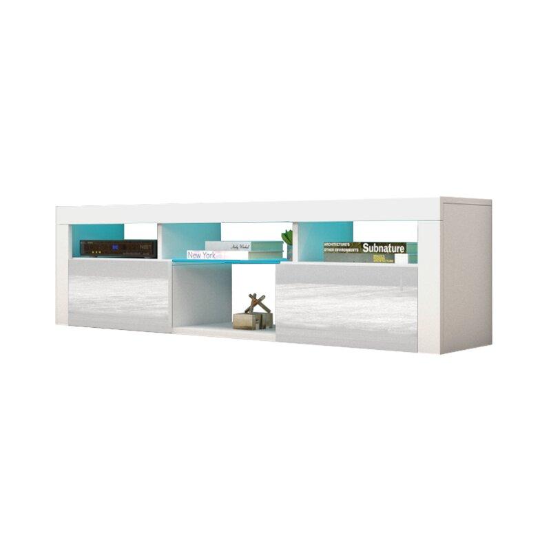 Wall mounted TV stand with LED light (China Manufacturer) Living Room