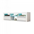 Wall mounted TV stand with LED light 2