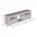 Wall mounted TV stand with LED light 5