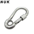 Stainless Steel Spring Snap Hook Carabiner with Eye and Screw Quick Link Lock 1