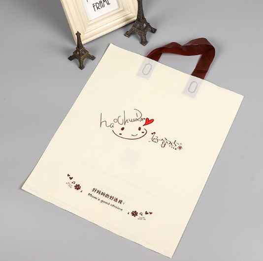 Reusable Customized Design Printed Wholesale PE Handle shopping bag