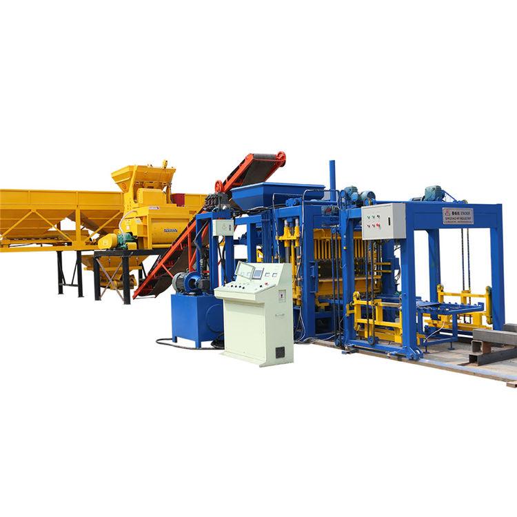 QT5-15 automatic concrete cement hollow block brick machine price 