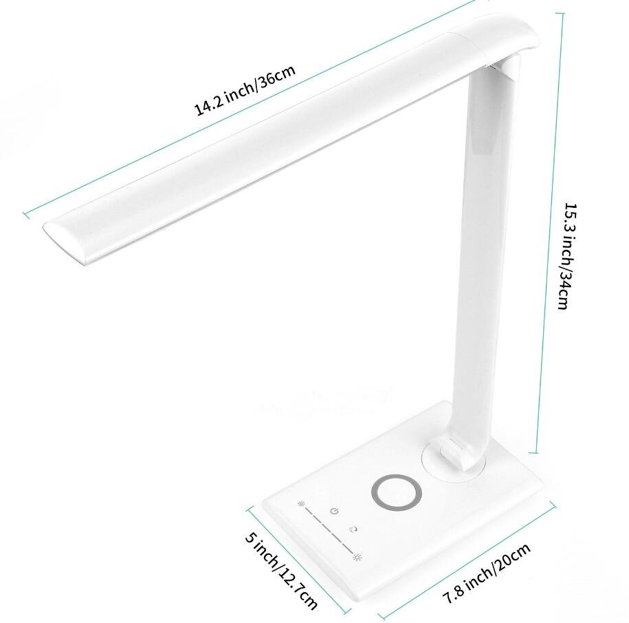 Wireless charging LED  Desk Lamp 7 step dimming +5 color temperature 5