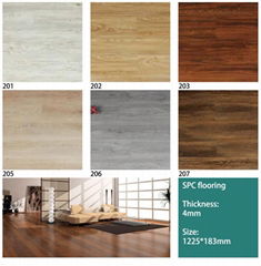 Wear-resistant Waterproof SPC Flooring Vinyl Plank Flooring Click Lock Fire-resi