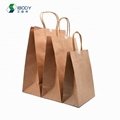 custom printing eco friendly kraft papel bolsa shopping bags packaging luxury sh 2