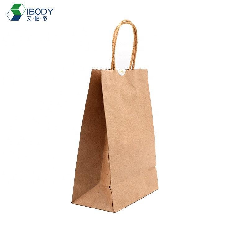 custom printing eco friendly kraft papel bolsa shopping bags packaging luxury sh 4