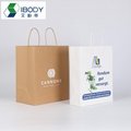 Custom biodegradable recycled brown craft kraft paper shopping bag 5