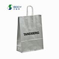 Custom Recycled Kraft Paper Bag Full Color Printing Shopping Bag