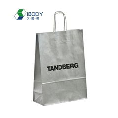 Custom Recycled Kraft Paper Bag Full Color Printing Shopping Bag