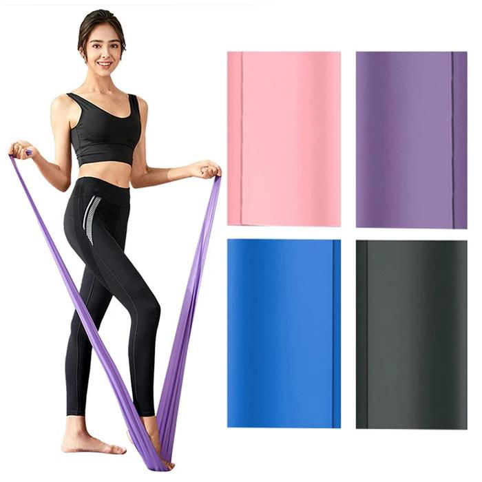 75LB bulk Yoga Pilates Stretch Resistance Bands Exercise Fitness Band Set