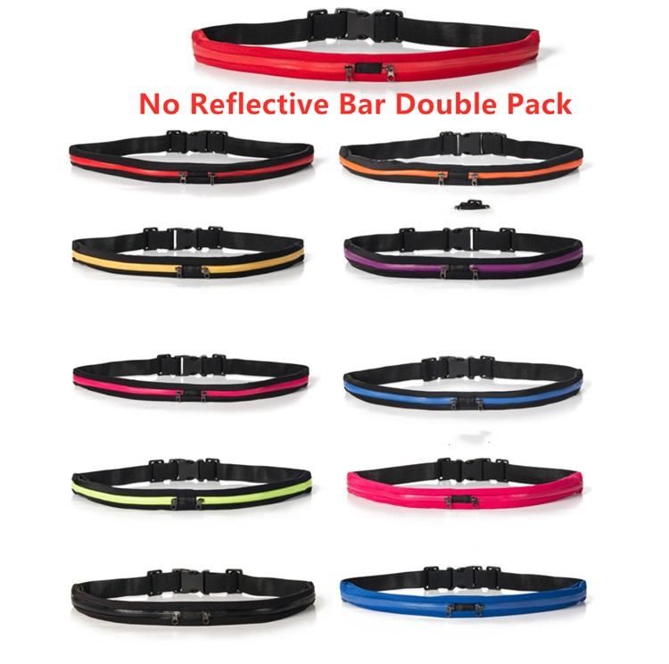 Adjustable Running Pouch Runners Belt Workout Waist Bag Elastic Slim 1