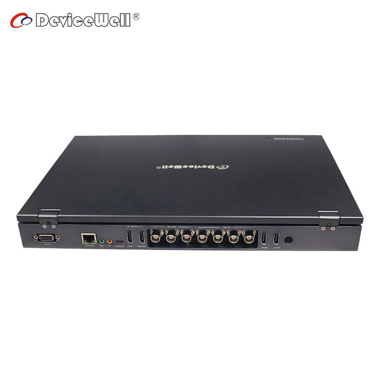 DeviceWell HDS9336 6 Channels 15.6" Record HD SDI Live Audio Video Equipment 4