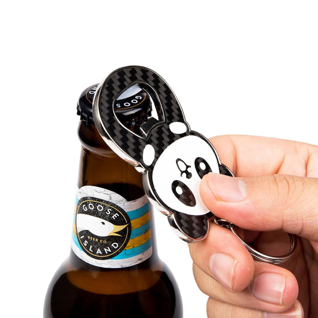 Carbon Fiber & Zinc Alloy Keychains Bottle Opener 5