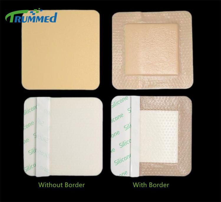 Bordered Silicone Foam Wound Dressing 2