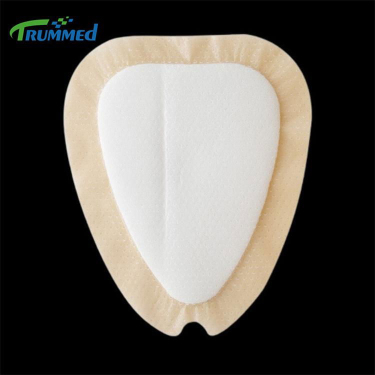 Bordered Silicone Foam Wound Dressing 4