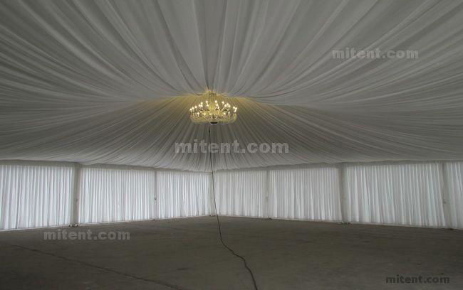 14x14m Large Pagoda Tent with Glass Doors and Chandelier 2