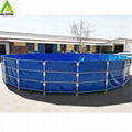 200 Litre ~100,00 Litre steel wire mesh tank biofloc tank fish farming 4