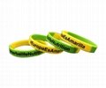 Order Our Custom Green Silicone Rubber Bracelets Wholesale