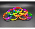 Order Orange Silicone Rubber Bracelets