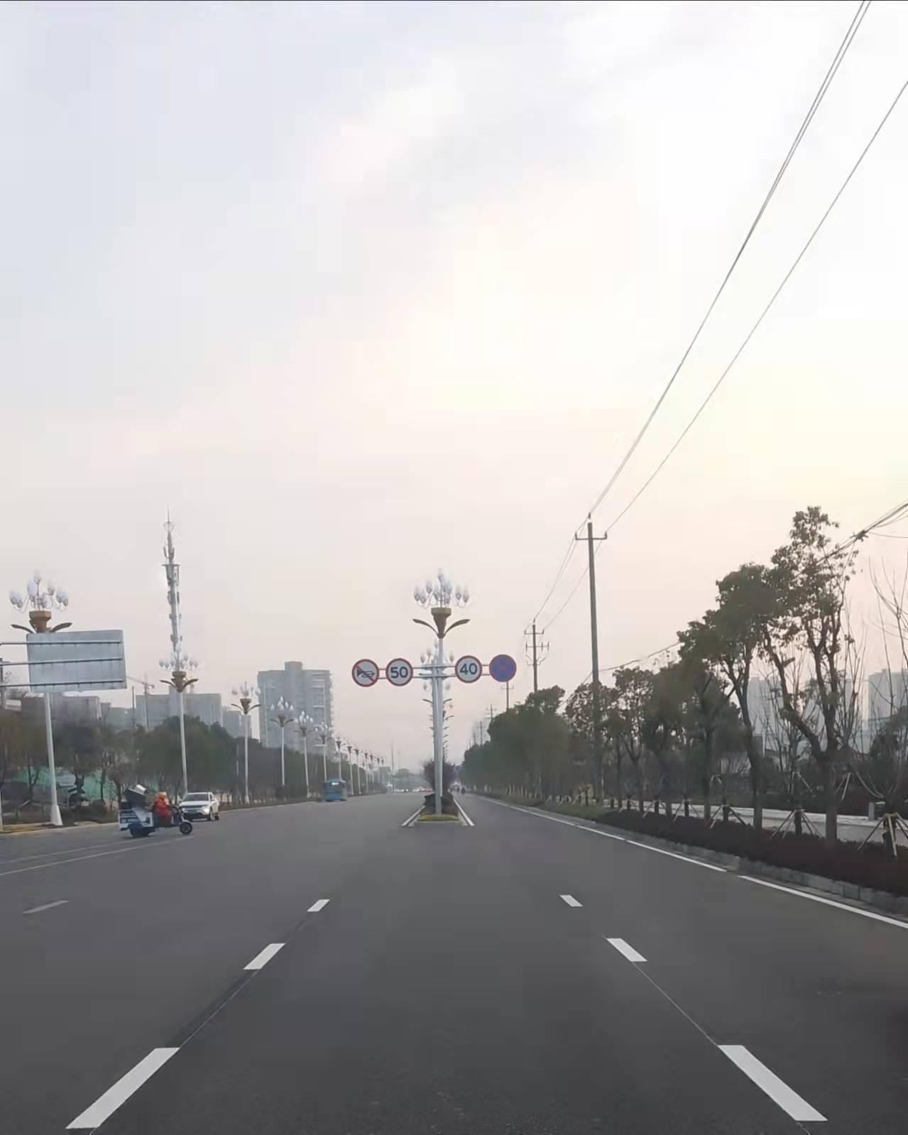 南京道路地面交通標識標線劃線 5