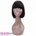  straight short bob wig with bang 3