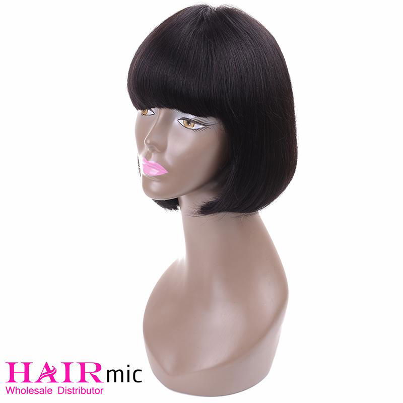  straight short bob wig with bang