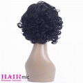 Short Curly human hair Wave Wig with bang Factory Wholesale Wig for Women