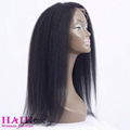 Kinky Straight long Human Hair Wigs Lace Front Closure Wholesale Wigs 3