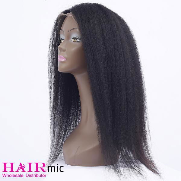 Kinky Straight long Human Hair Wigs Lace Front Closure Wholesale Wigs 5