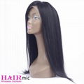 Long Silky Straight human hair Wigs Lace Front Peruvian Wig for Women 1
