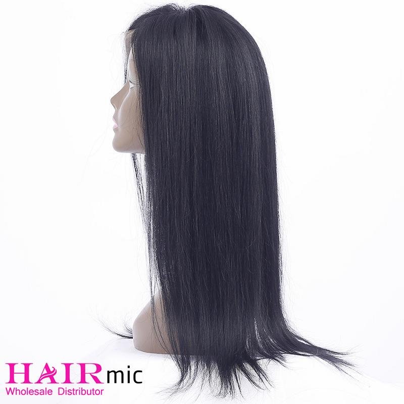 Long Silky Straight human hair Wigs Lace Front Peruvian Wig for Women 4