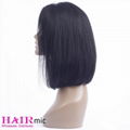 Silky Straight Lace Wigs 14inches BoB Human hair wig Factory wholesale price 4