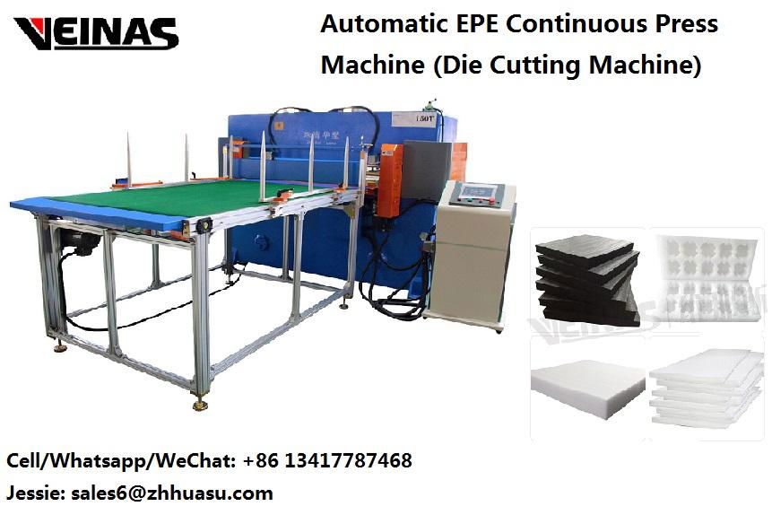 EVA EPS PP PO PU EPE Automatic Roller Feeding Press Machine Die Cutting Machine