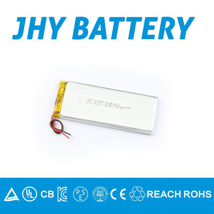 Smart meters 450mAh small size high capacity lithium ion polymer battery 3.7v 4