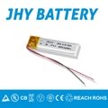 Smart meters 450mAh small size high capacity lithium ion polymer battery 3.7v 5