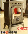 Cast Iron Wood Burning Stove Modern Fireplace For indoor 2
