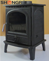Cast Iron Wood Burning Stove Modern FireplaceWarmer Heater 2