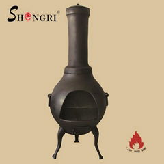 BBQ cast iron Chimenea garden antique crafted Chiminea