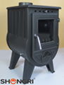 cast iron wood burning stove antique crafted 