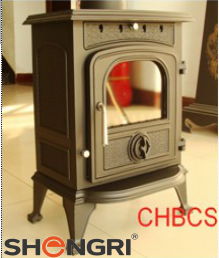 Freestanding Fireplace Cast Iron Wood Burning Stove 